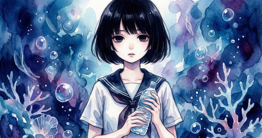 「嘘つきな人魚」海野藻屑のキャラクターイラスト