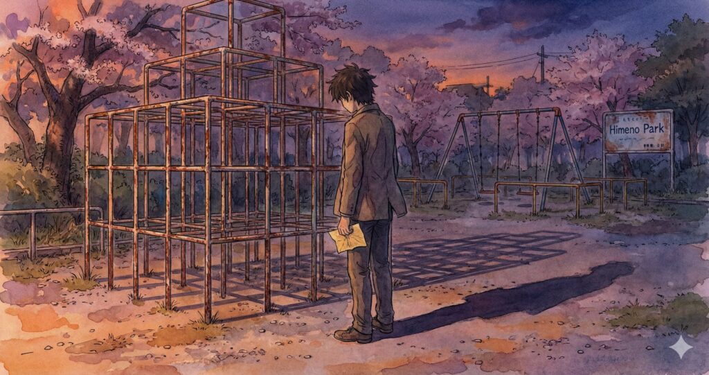 幼馴染ヒメノからの手紙を読み絶望するクスノキ